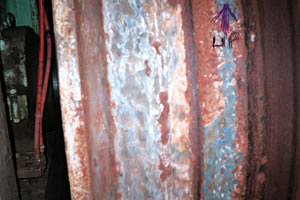 surface of dryer cylinder